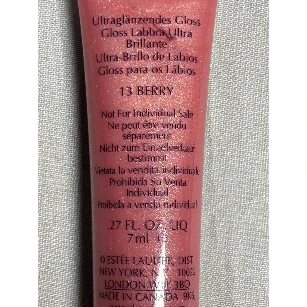 Estee Lauder High Gloss Ultra Brillance  Lip Gloss 13 berry Travel Size .27 oz